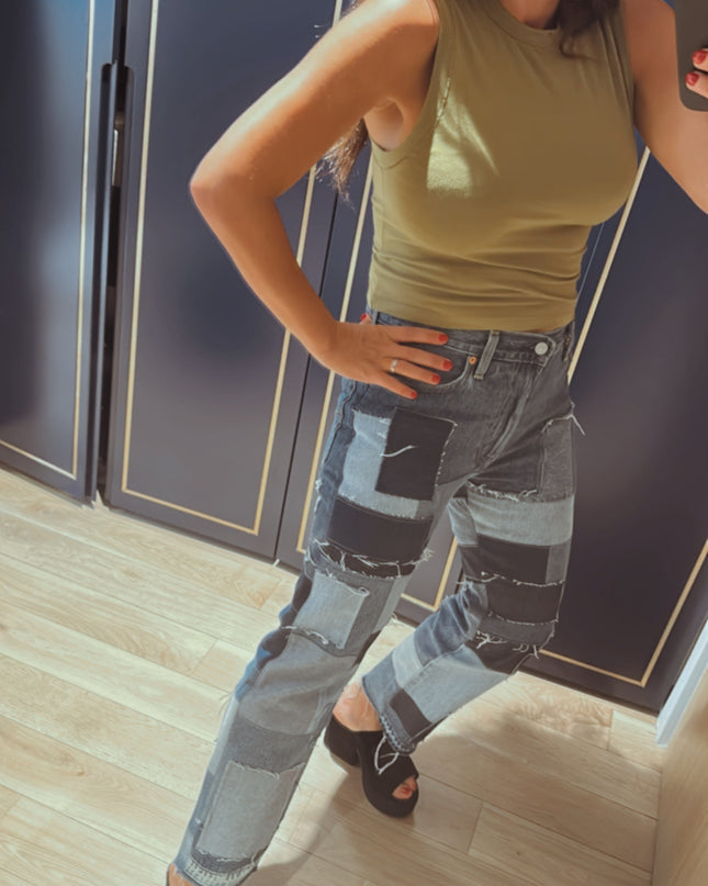 Jean Levi’s Vintage patchwork – Taille 40