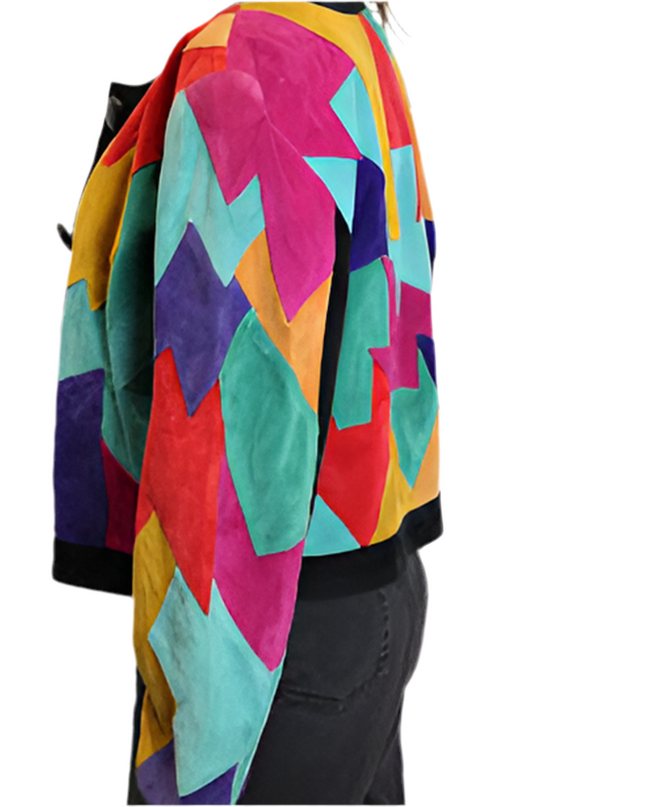 VESTE PATCHWORK MULTICOLORE