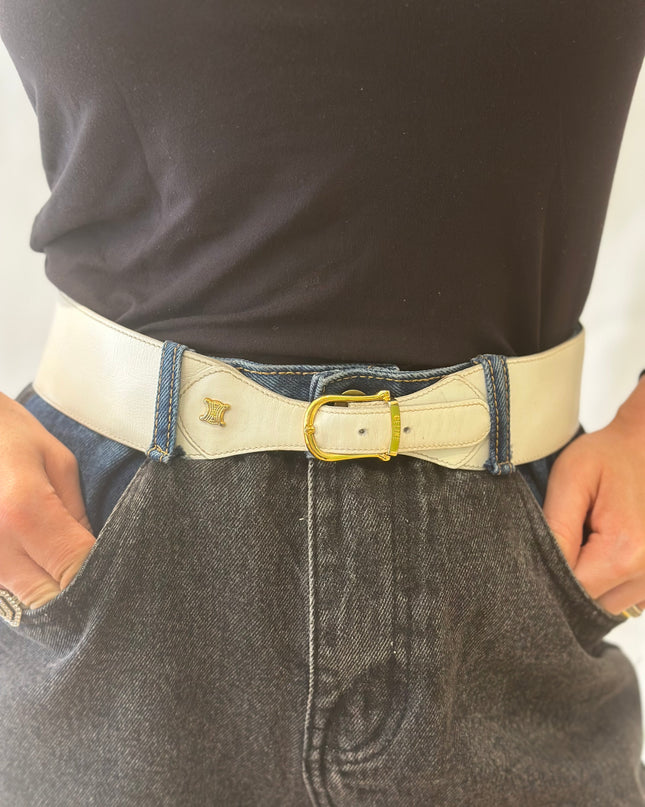 CEINTURE CÉLINE BLANCHE