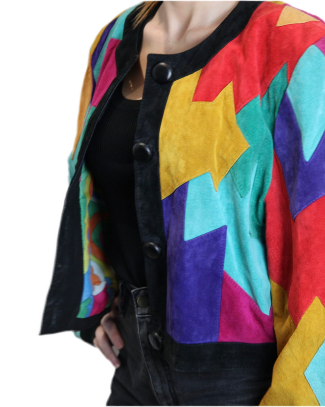 VESTE PATCHWORK MULTICOLORE