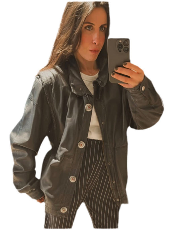 BLOUSON VINTAGE MARINE OVERSIZE
