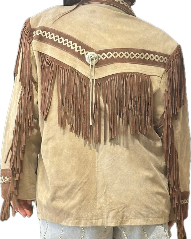 VESTE WESTERN VINTAGE À FRANGES