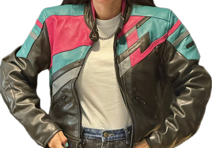 BLOUSON EN CUIR BIKER