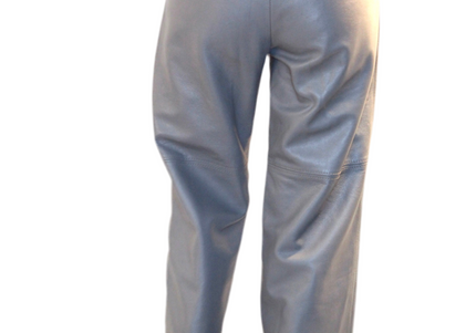 PANTALON EN CUIR ET DAIM