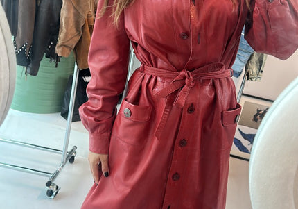 Trench vintage rouge