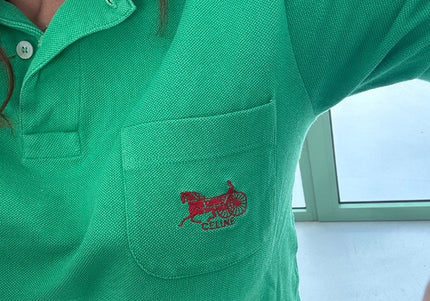 Polo Celine vintage 90s sulky logo- Taille M - 3