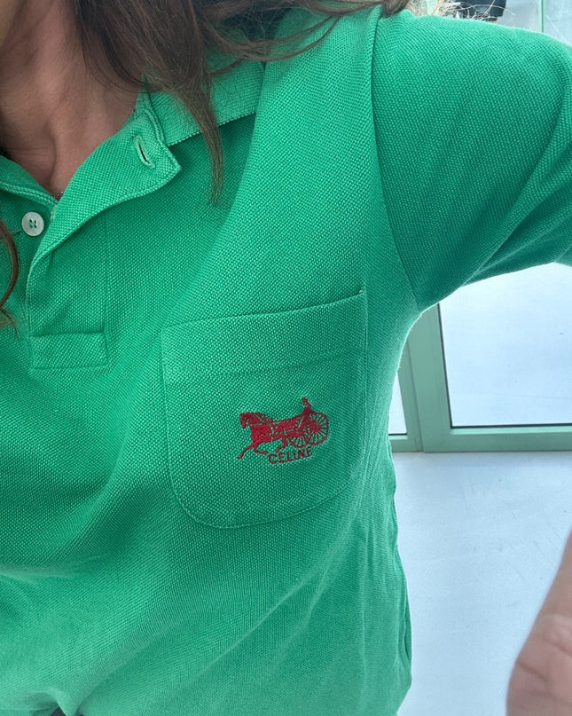 Polo Celine vintage 90s sulky logo- Taille M - 3