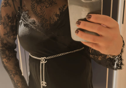 Ceinture chaîne Chanel vintage – Taille unique réglable