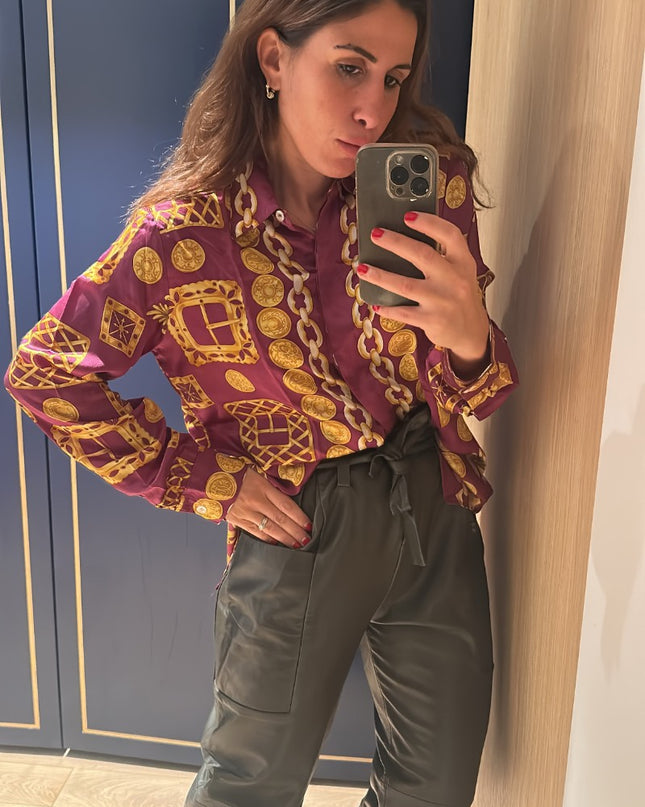 Chemisier vintage en soie - 2