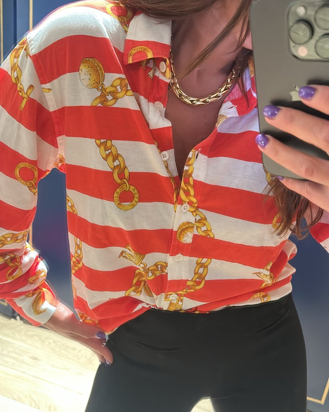 Chemise Céline vintage chaîne - 1