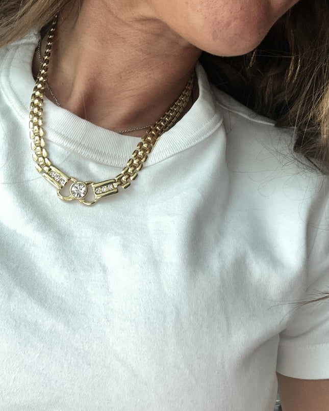 Girocollo donna con strass ottimo - 3