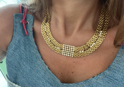 Collier double maille Vintage - 1
