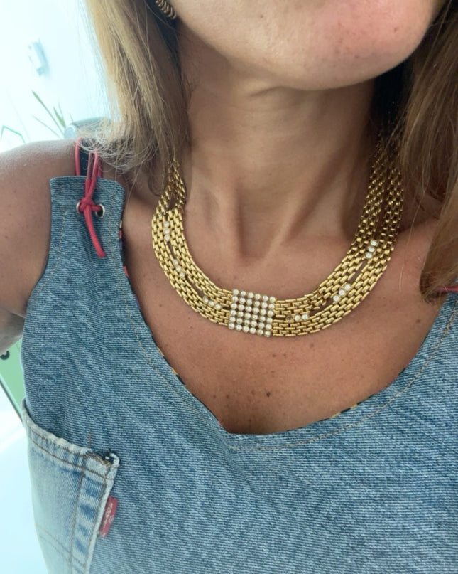 Collier double maille Vintage - 1