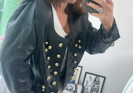 Veste en cuir taille M - 2