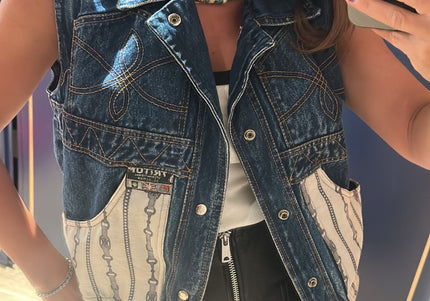 Veste en jean vintage custom Céline - 1