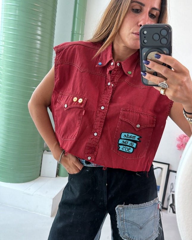 Originale chemise vintage customisée - 1