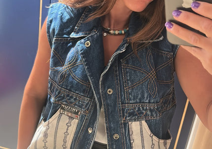 Veste en jean vintage custom Céline - 3