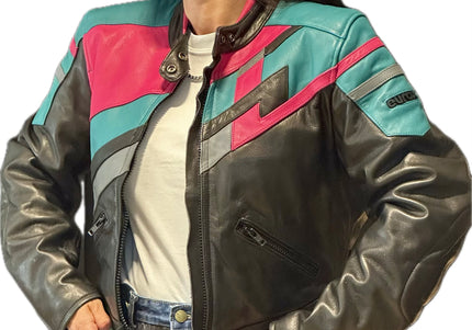 BLOUSON EN CUIR BIKER