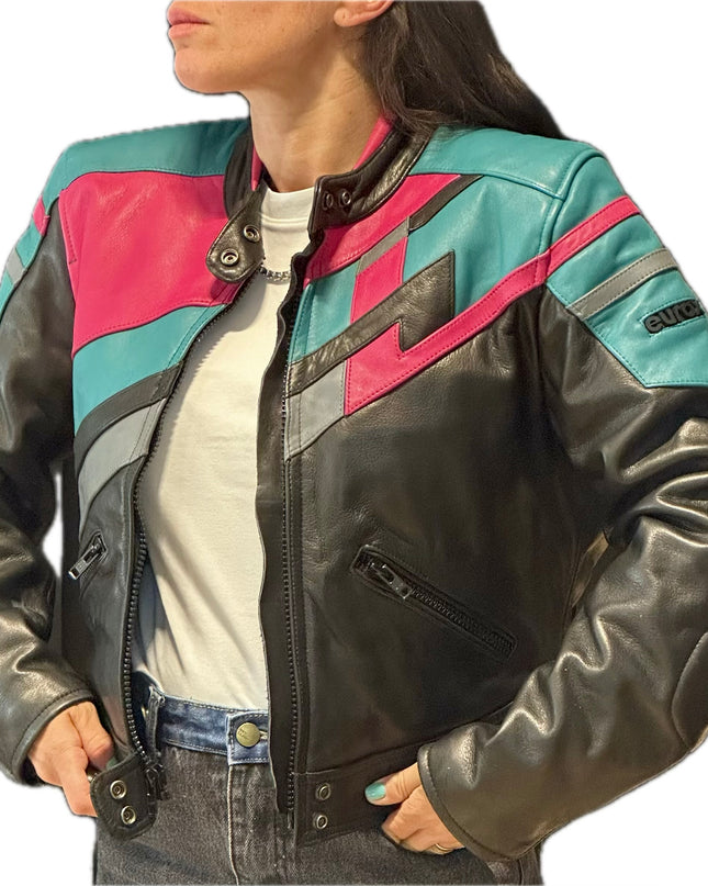 BLOUSON EN CUIR BIKER
