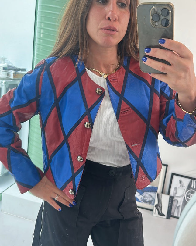 Veste vintage patchwork - 1