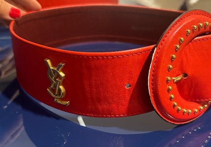 Ceinture YSL rouge - 3