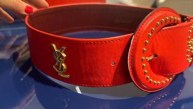 Ceinture YSL rouge - 3