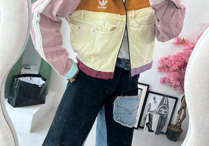 Veste jean adidas custom - 3