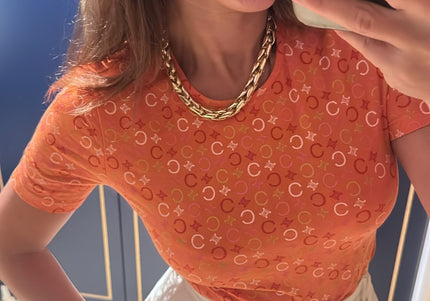 T-shirt Céline orange taille s - 1