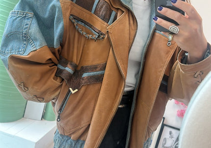 Blouson en cuir et jeans - 2
