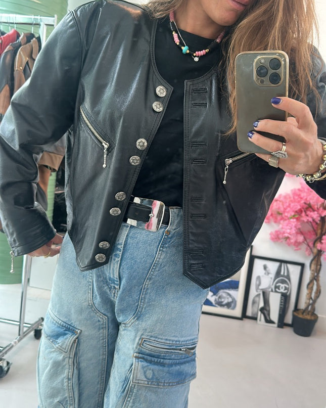 Blouson vintage boutons - 5
