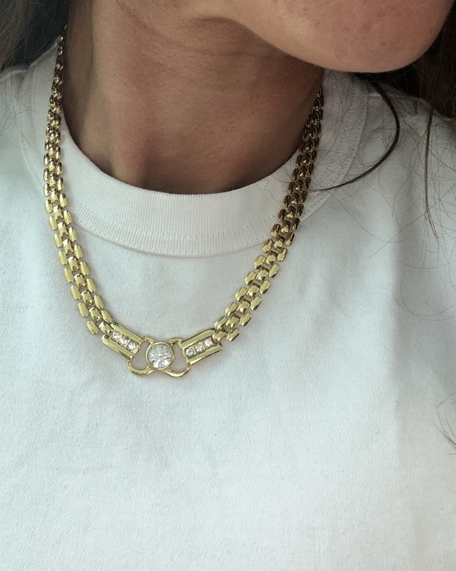 Girocollo donna con strass ottimo - 1