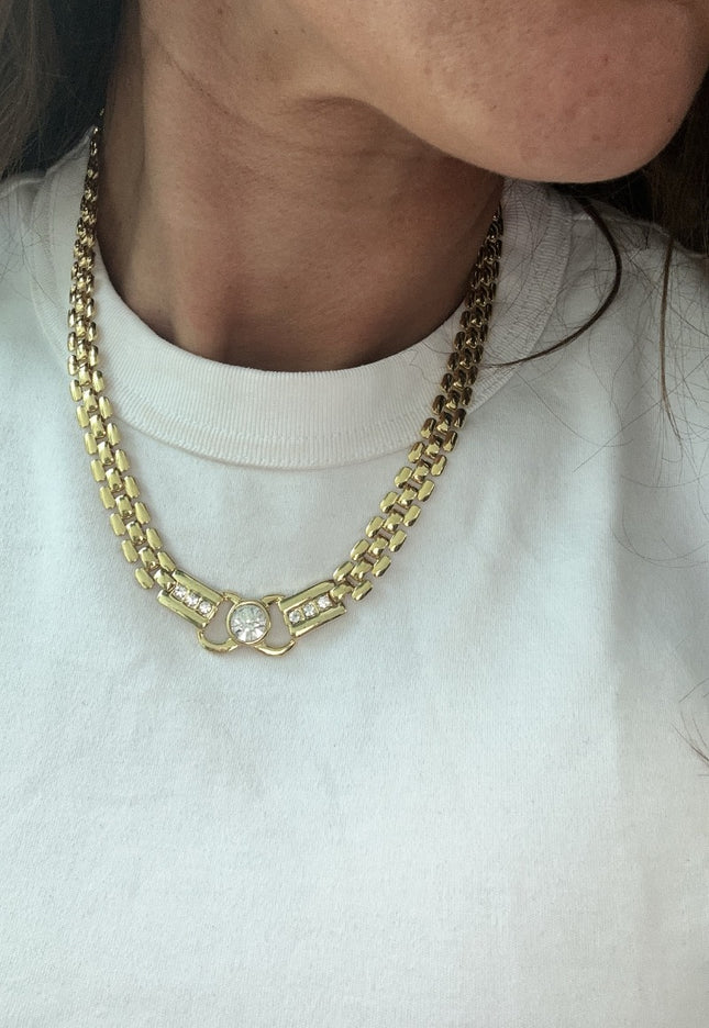 Girocollo donna con strass ottimo - 1