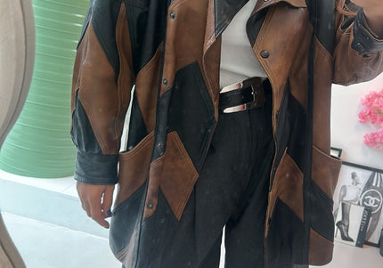 Veste en cuir 3/4 Yves saint Laurent - 4