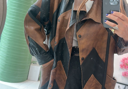 Veste en cuir 3/4 Yves saint Laurent - 1