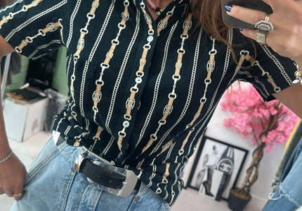 Chemise manches courtes Céline - 2