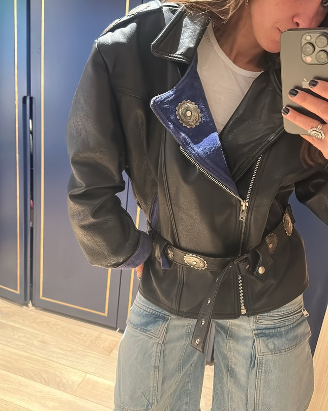 Veste en cuir vintage - 1