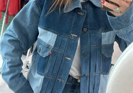 Veste en jean Levi's strauss & co bleu épaisse - 4