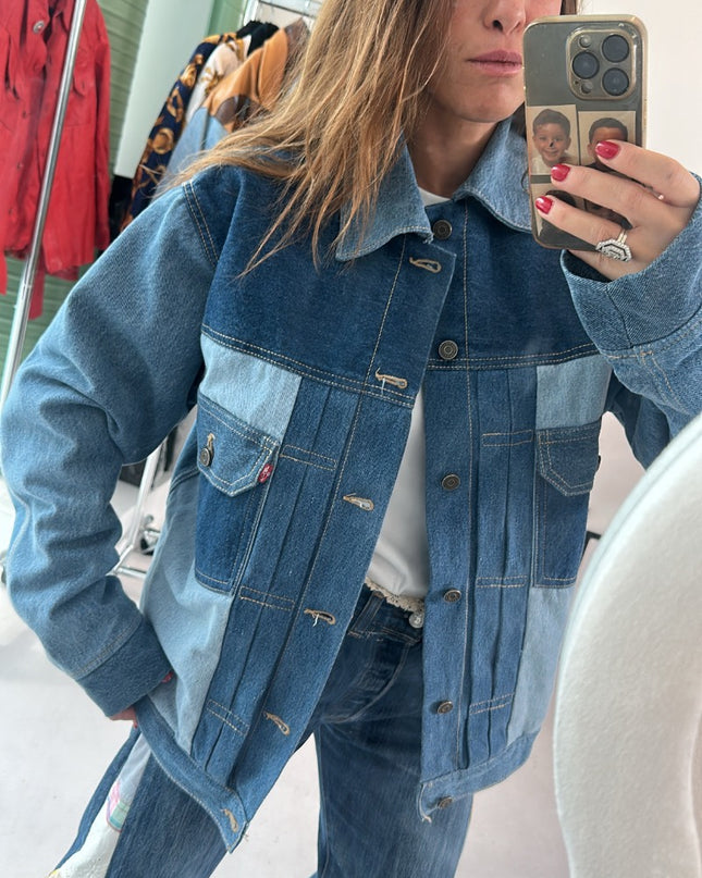 Veste en jean Levi's strauss & co bleu épaisse - 4