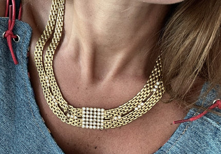 Collier double maille Vintage - 4
