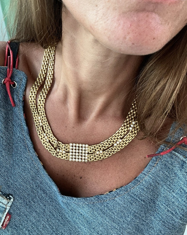 Collier double maille Vintage - 4