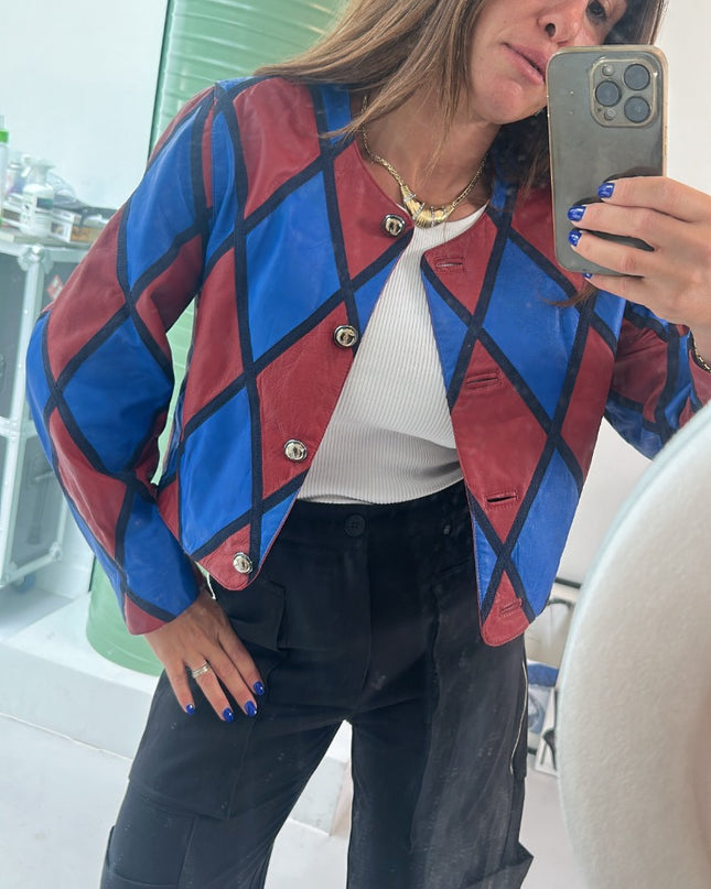 Veste vintage patchwork - 3