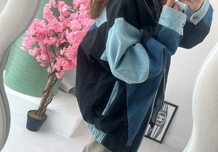 Veste en jean patchwork - 2