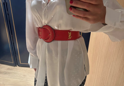 Ceinture YSL rouge - 2