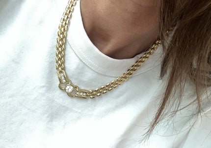 Girocollo donna con strass ottimo - 2