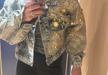 Blouson en jean customise - 2