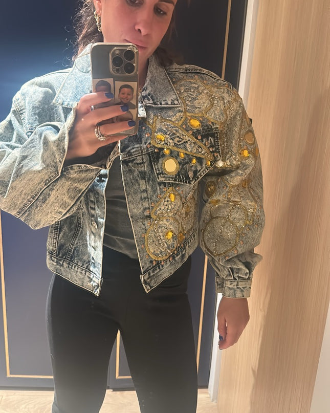 Blouson en jean customise - 2