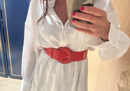 Ceinture YSL rouge - 1
