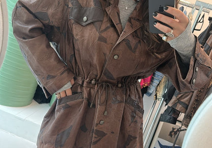 Veste Vintage Brown Patchwork