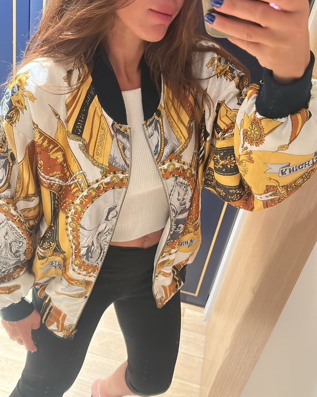 Blouson custom foulard vintage - 3