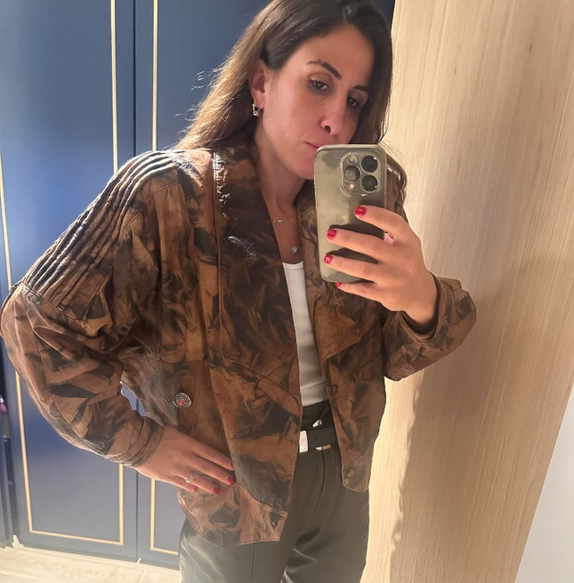 Veste en cuir vintage - 1